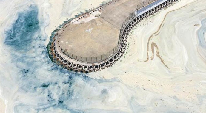 Caddebostan Sahili'nde müsilaj yeniden yoğunlaştı!