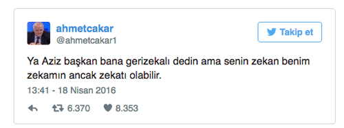 Ahmet Çakar'dan Aziz Yıldırım'a sert cevap!