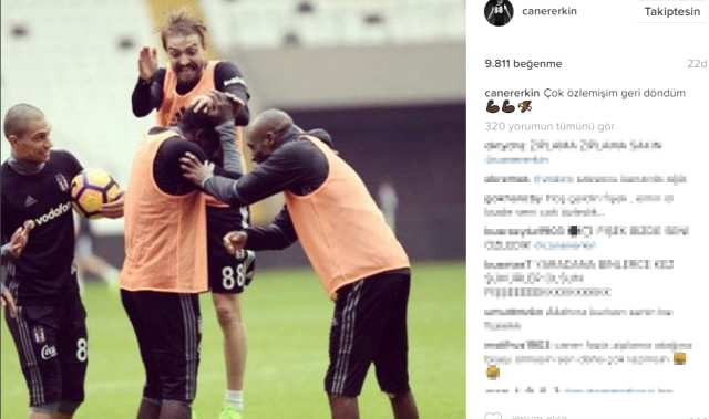 Caner Erkin geri döndü mutluluğunu Instagram'dan paylaştı