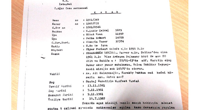 Sabahattin şantajdan hapse girmiş
