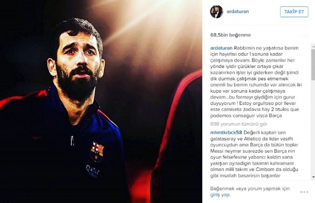 Arda Turan: 'Çalışmaya devam edeceğim'