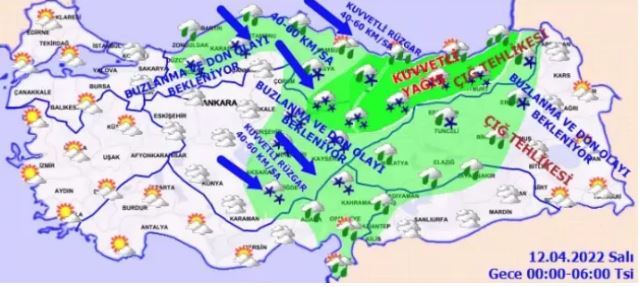 Meteoroloji saat verdi! Kar geliyor
