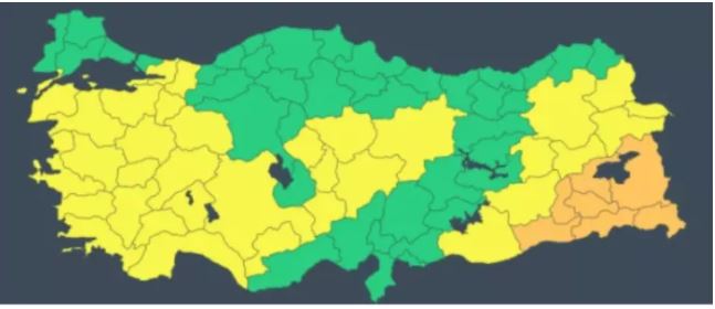 İstanbul için saat verildi! 42 kente sarı ve turuncu kodlu uyarı