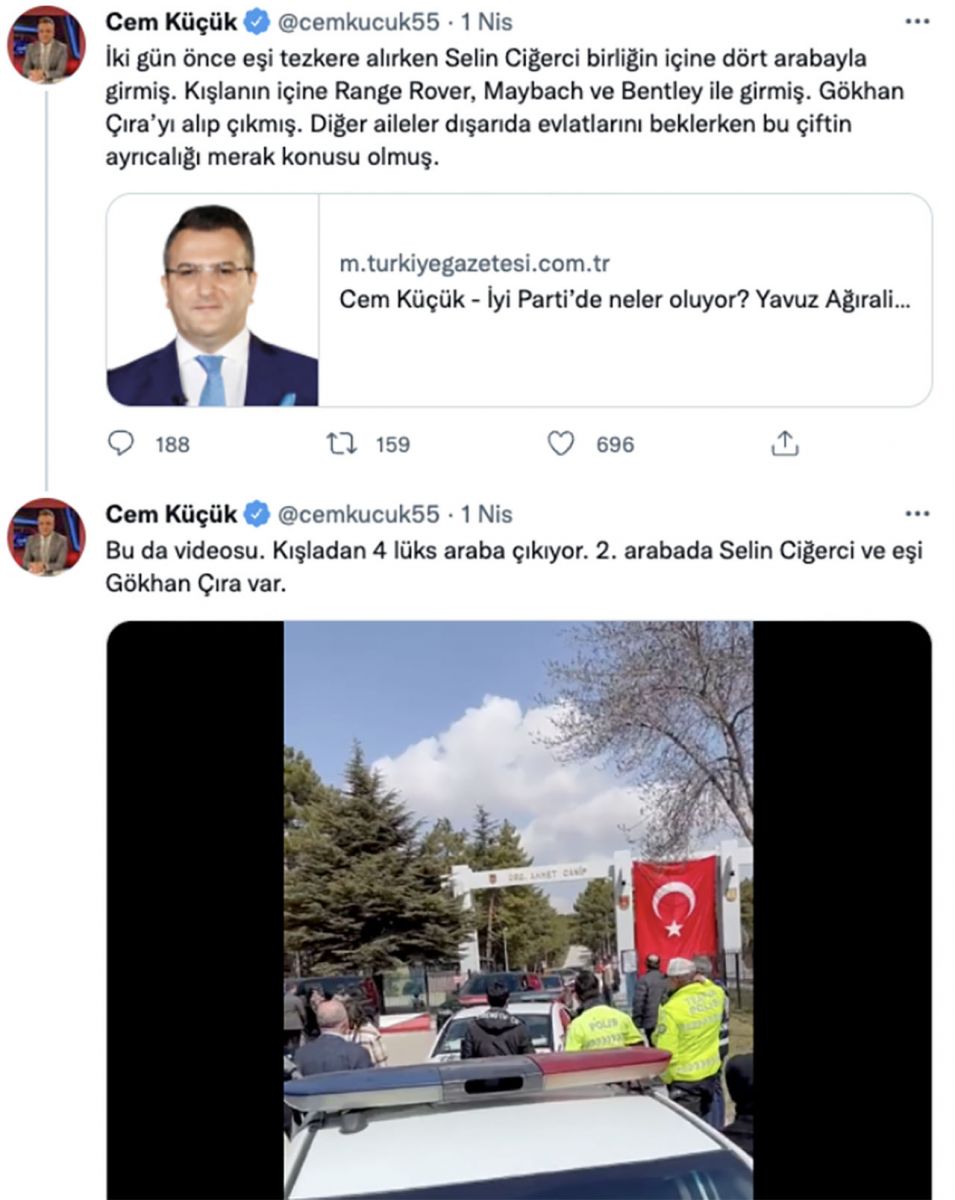 Selin Ciğerci eski eşi Gökhan Çıra'yı kışladan konvoyla çıkarmıştı, inceleme başlatıldı