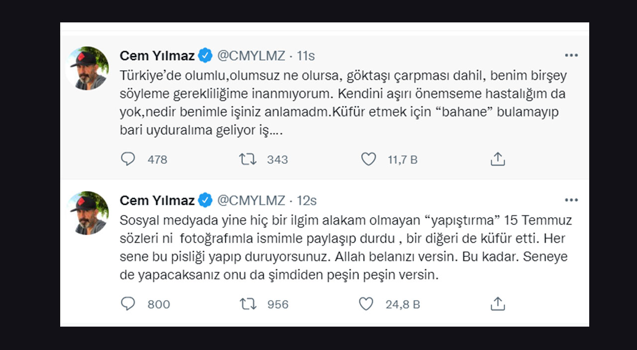 Cem Yılmaz’dan 15 Temmuz tepkisi! Asılsız paylaşımlara ateş püskürdü: Her sene aynı pisliği yapıyorsunuz