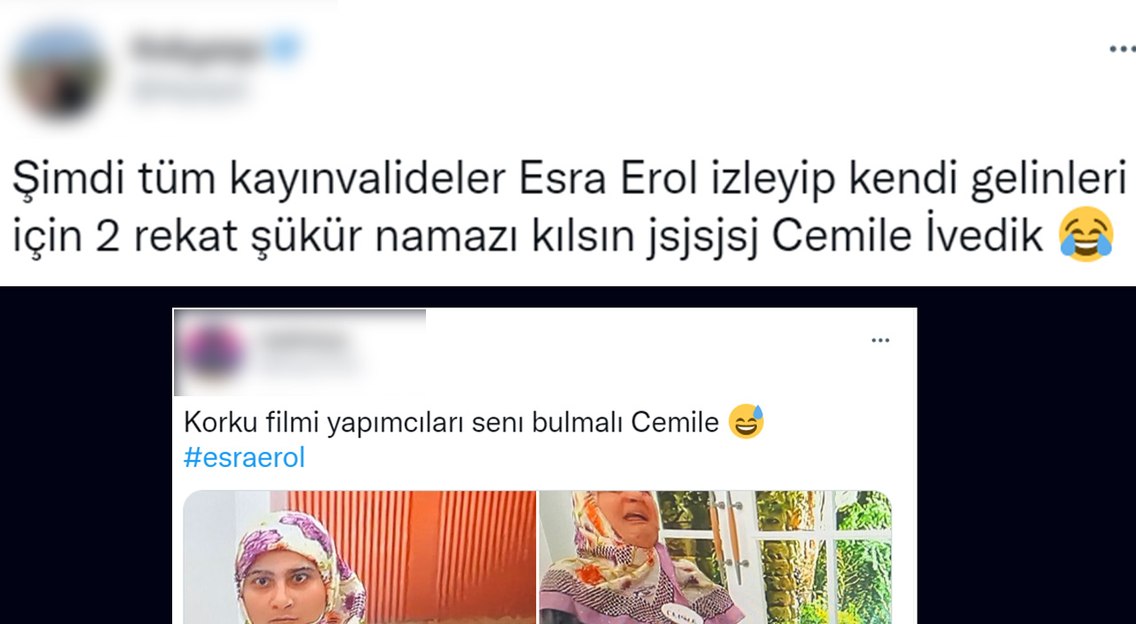 Esra Erol’da kayınvalidesi ile tartıştı, sosyal medyada gündem oldu! ‘Cemile bütün gelinlerin vücut bulmuş hali’ Esra Erol’da kayınvalidesi ile tartıştı, sosyal medyada gündem oldu! ‘Cemile bütün gelinlerin vücut bulmuş hali’