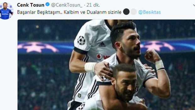 Cenk Tosun'dan Beşiktaş mesajı
