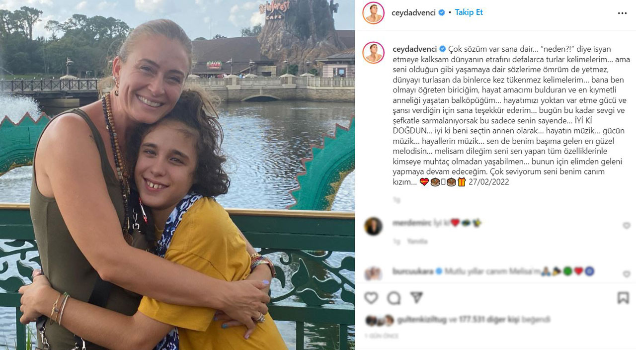 Ceyda Düvenci’den kızına duygusal doğum günü mesajı: İyi ki annen olarak beni seçtin