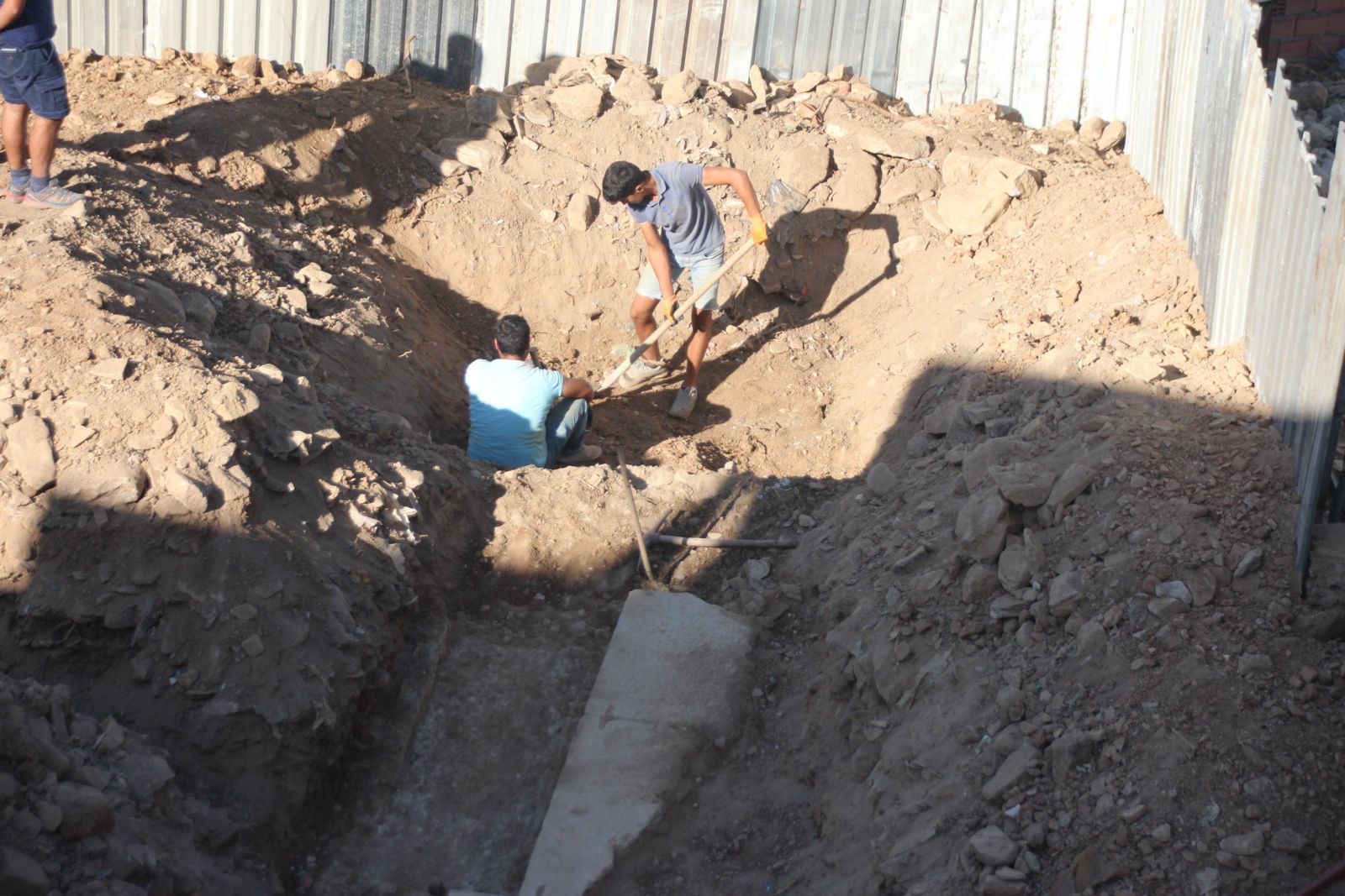 İnşaat alanında tesadüfen bulundu! Milyonluk proje durduruldu