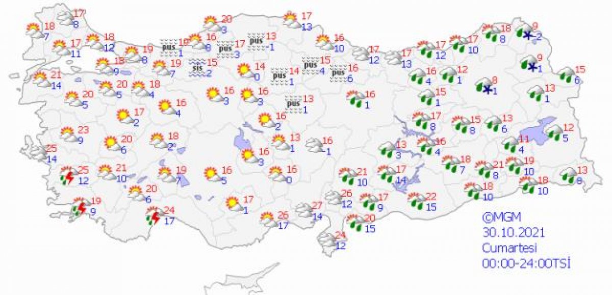 Meteoroloji uyardı: 52 ilde sağanak yağış bekleniyor Meteoroloji uyardı: 52 ilde sağanak yağış bekleniyor