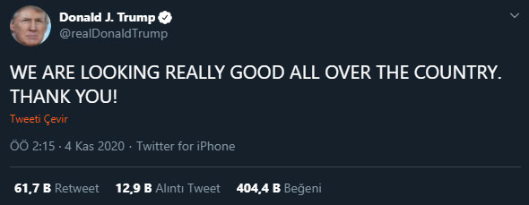 Joe Biden'dan 'sandıkları terketmeyin' çağrısı Joe Biden'dan 'sandıkları terketmeyin' çağrısı