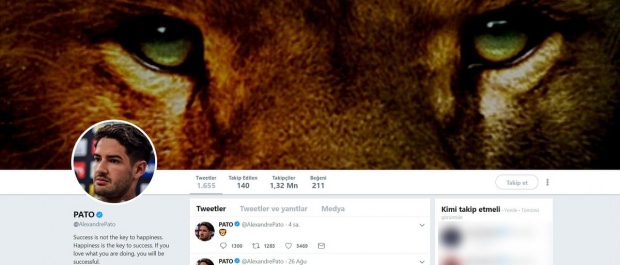 Alexander Pato'dan heyecanlandıran 'Aslan' paylaşımı!