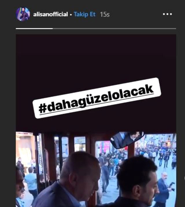Şarkıcı Alişan'dan Erdoğan'a destek Şarkıcı Alişan'dan Erdoğan'a destek