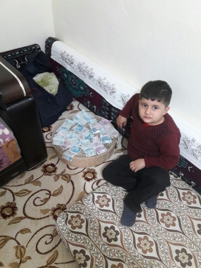 Kestiği dananın midesinden 1900 lira çıktı