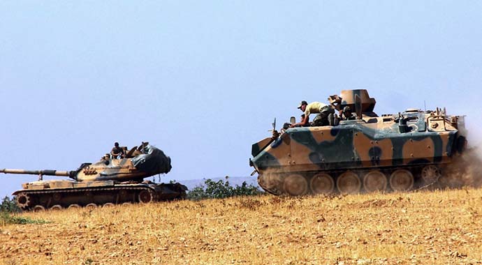 TSK'dan terör örgütü DAEŞ'e operasyon