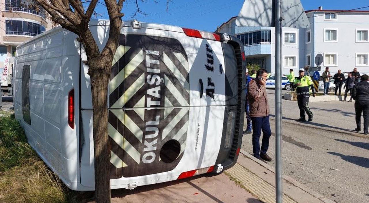 Samsun’da öğrenci servisi kaza yaptı: Yaralılar var