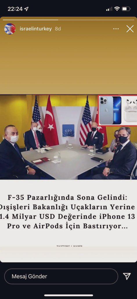 İsrail Büyükelçiliğinden skandal paylaşım: Türkiye'nin F-35 görüşmeleriyle dalga geçtiler İsrail Büyükelçiliğinden skandal paylaşım: Türkiye'nin F-35 görüşmeleriyle dalga geçtiler