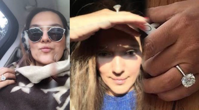 Sinem Kobal'ın yüzüğü Demet Akalın'ınki ile yarışıyor