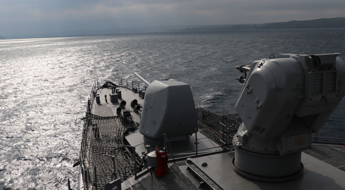 Deniz Kurdu-2019 tatbikatında top atışları başladı