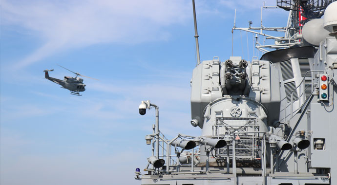 Deniz Kurdu tatbikatında savaş gemilerine saldıran terörist botlar püskürtüldü