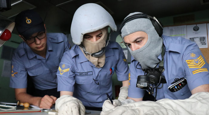 Deniz Kurdu-2019 tatbikatında top atışları başladı