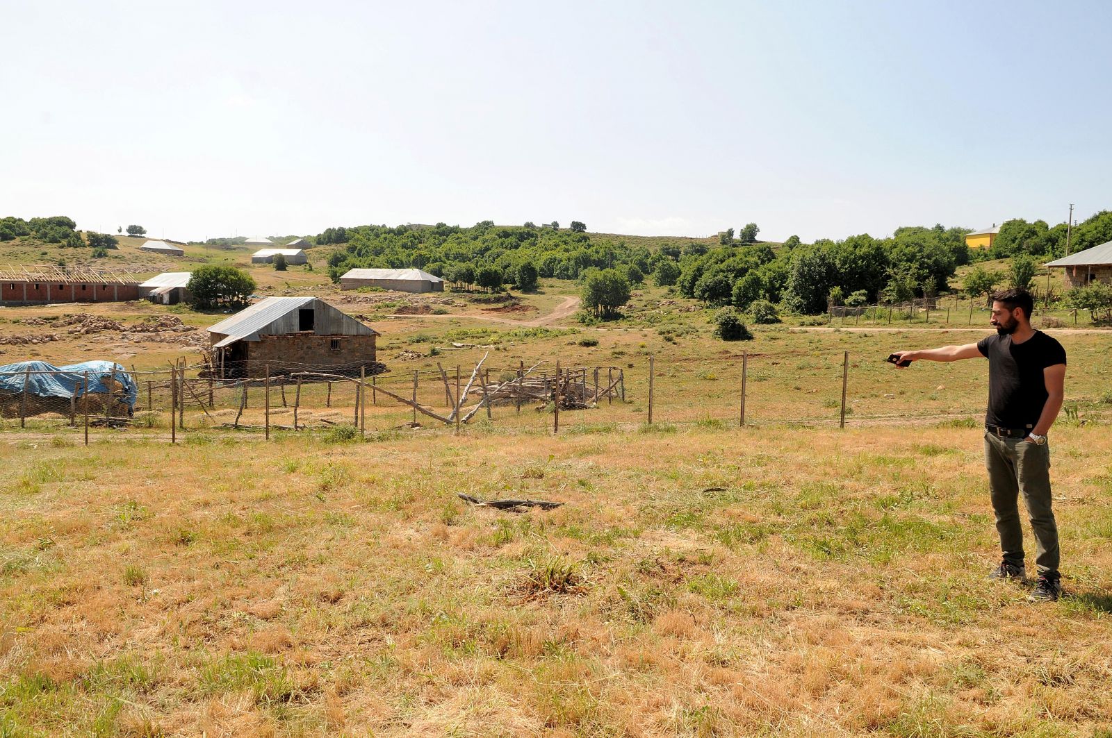 Ot biçerken aniden ortaya çıktı... Bingöl'de dev yılan görenleri şaşırttı