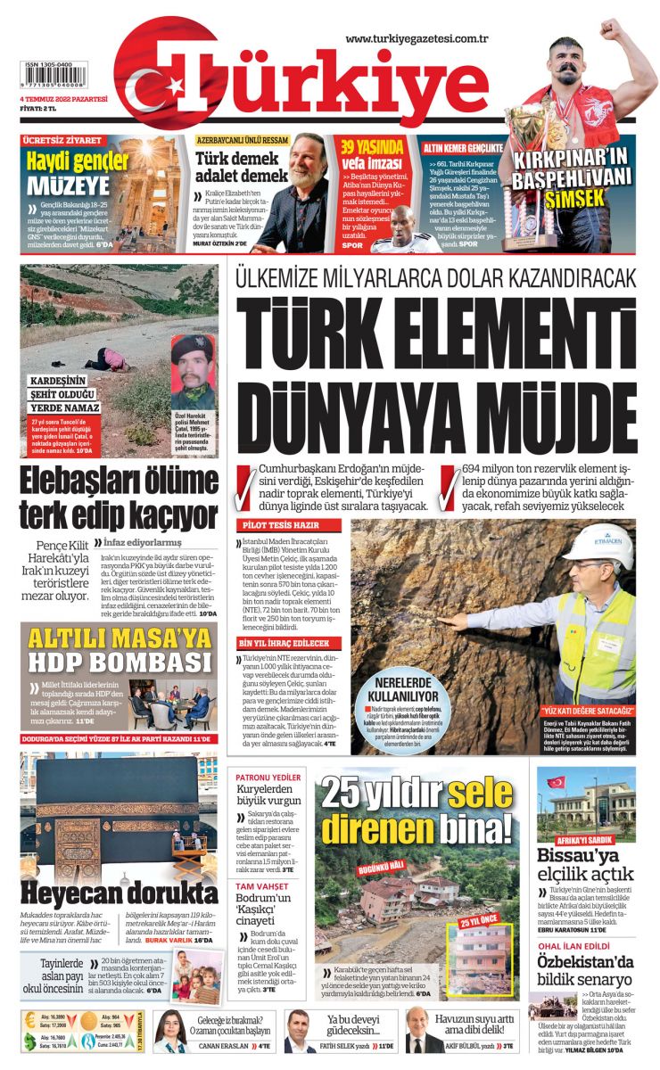 Nadir elementte bin yıllık keşif!