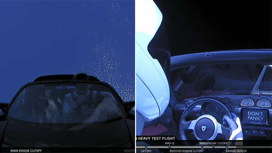 Musk, Tesla'sını uzaya fırlatarak 'paranın satın alamayacağı' reklamı yaptı