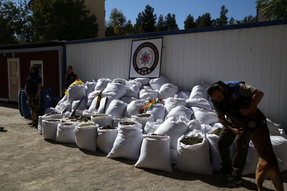 Diyarbakır'da 2,5 ton esrar ele geçirildi