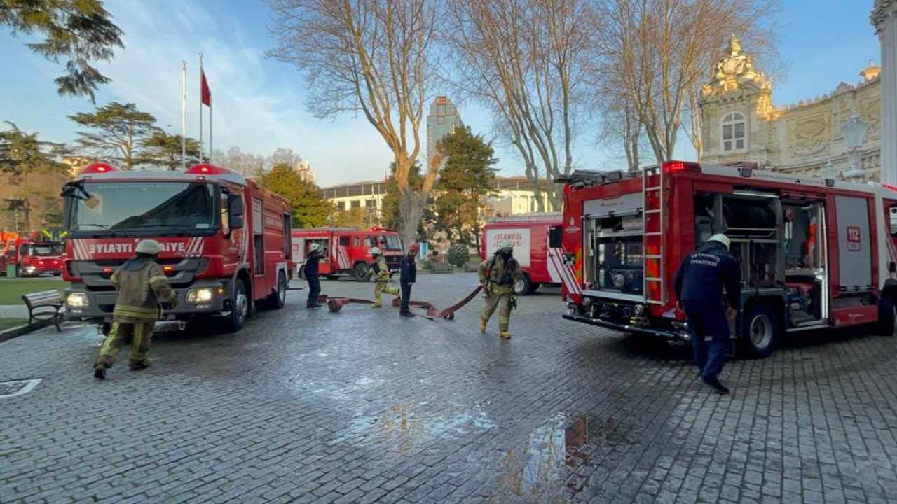 Dolmabahçe Sarayı'nda yangın paniği
