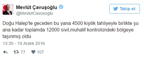 Dışişleri'nden Halep açıklaması