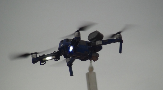 Taksim Meydanı'nda drone destekli koronavirüs denetimi