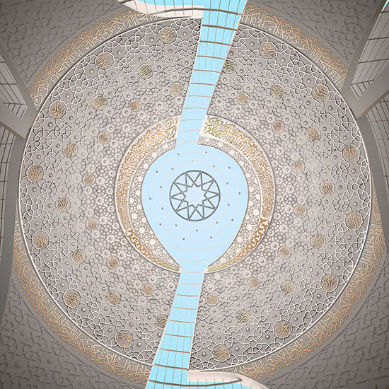 DİTİB'in Köln'de yaptırdığı caminin iç yapısı tamamlandı