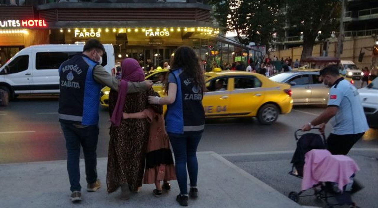 Taksim’de dilenci operasyonu