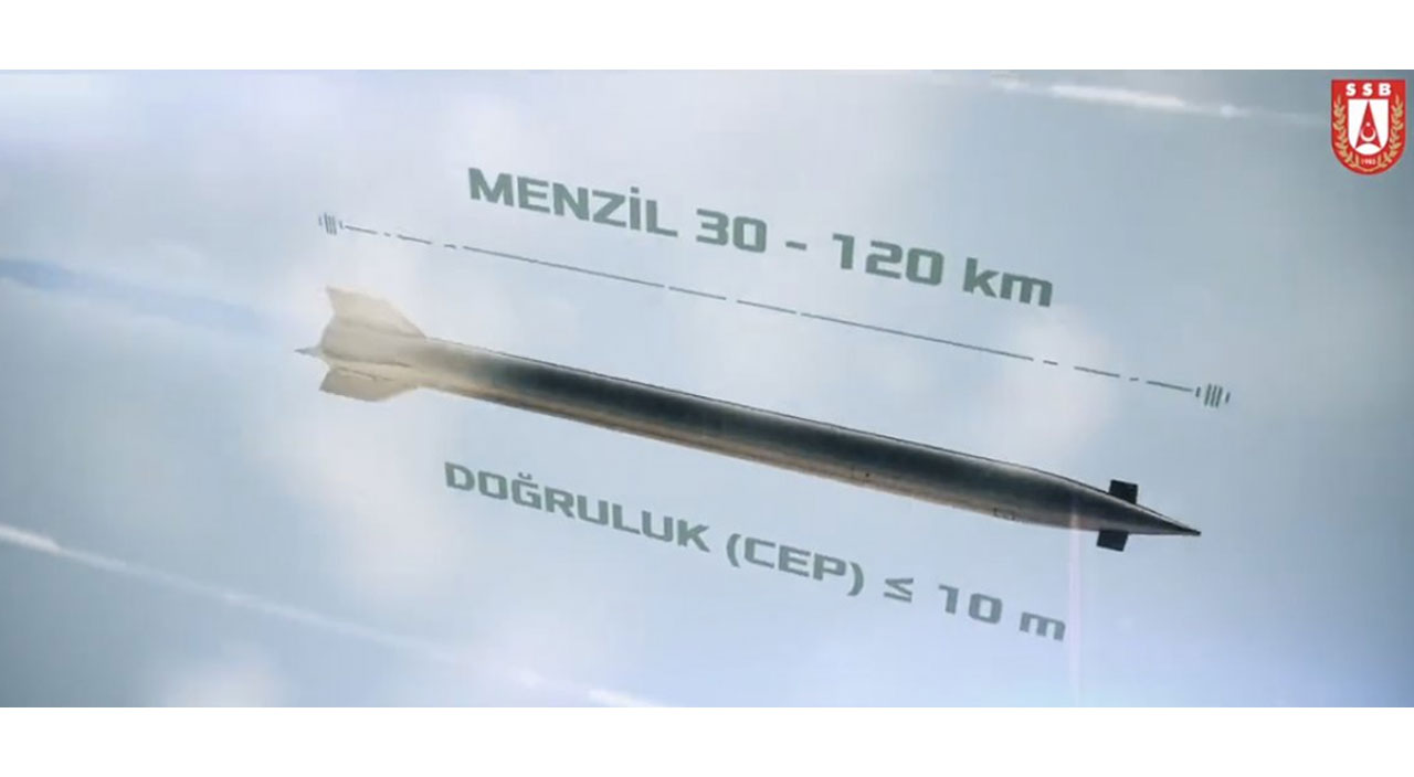 TSK’nin envanterine bir yenisi daha eklendi: 120 kilometre menzilli K+ Füzesi TSK'ya teslim edildi