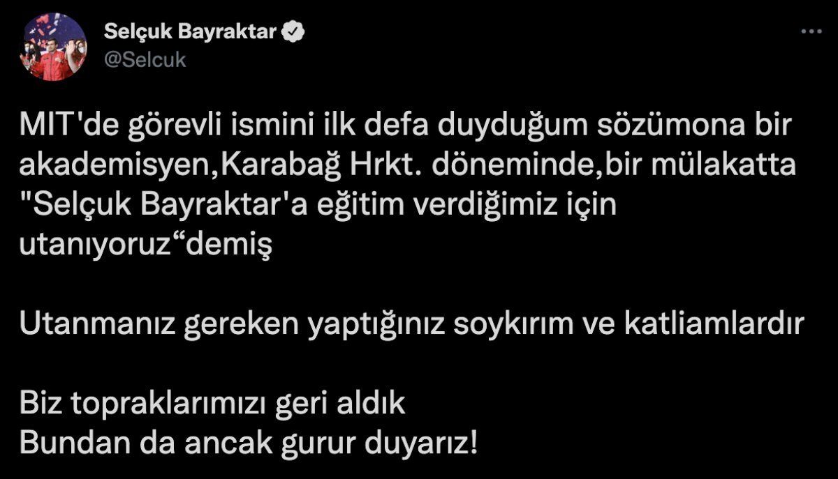 Selçuk Bayraktar’dan MIT profesörüne sert cevap: Utanmanız gereken yaptığınız soykırım