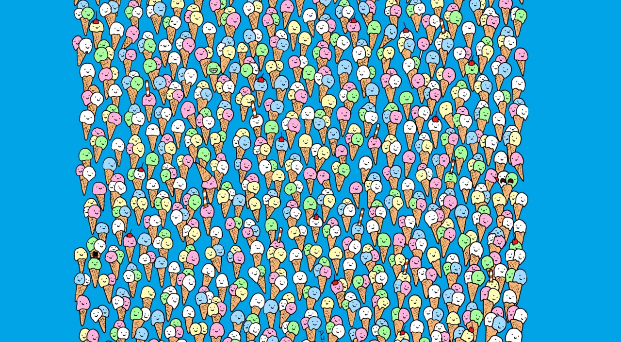 Sosyal medya, dondurmaların arasına gizlenmiş lolipopu bulmaya çalışıyor