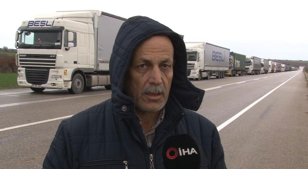 Hamzabeyli Sınır Kapısı’nda kilometrelerce tır kuyruğu: ‘Bulgaristan’dan kaynaklanıyor’