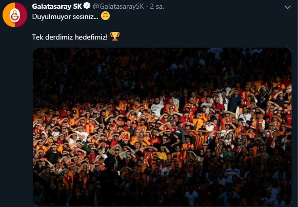 Galatasaray'dan Fenerbahçe'ye: Duyulmuyor sesiniz