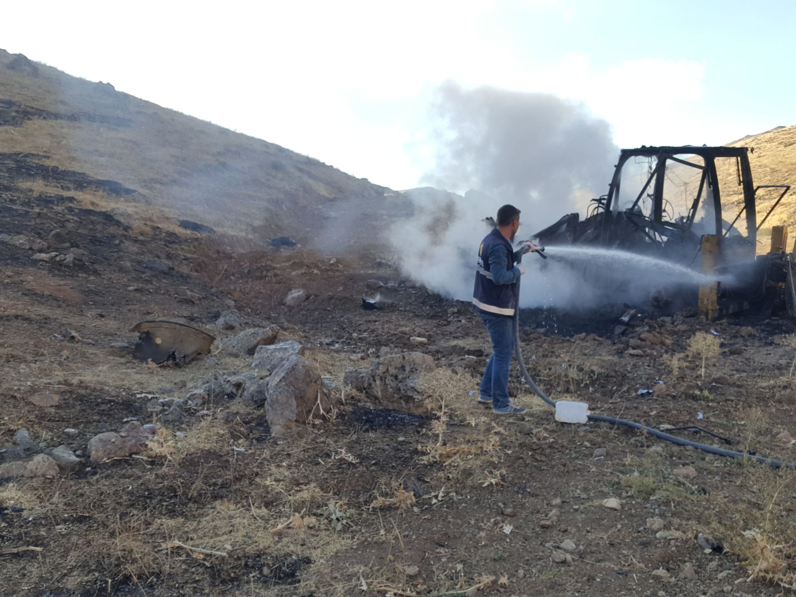 Siirt'te patlama oldu, 1 işçi yaralandı