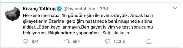 Kıvanç Tatlıtuğ hastaneye kaldırıldı