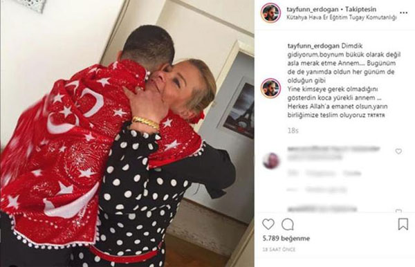 Emrah'ın oğlu Tayfun askere gitti