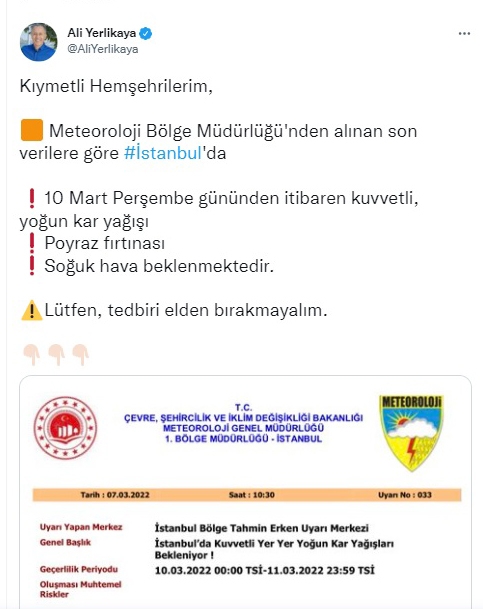 İstanbul'da yoğun kar alarmı! Önlemler açıklandı