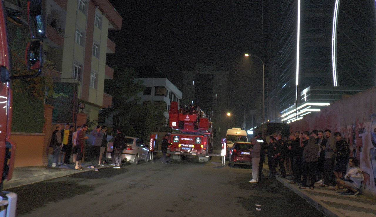 Ataşehir'de öğrenci yurdunda yangın paniği