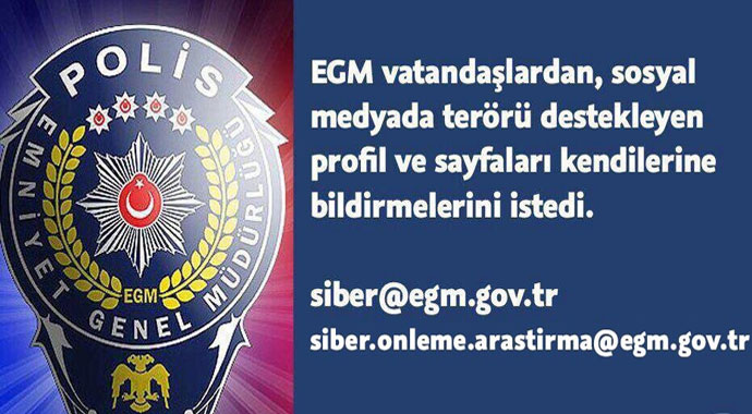 Sosyal medyada teröre destek veren bin 656 kişi tutuklandı