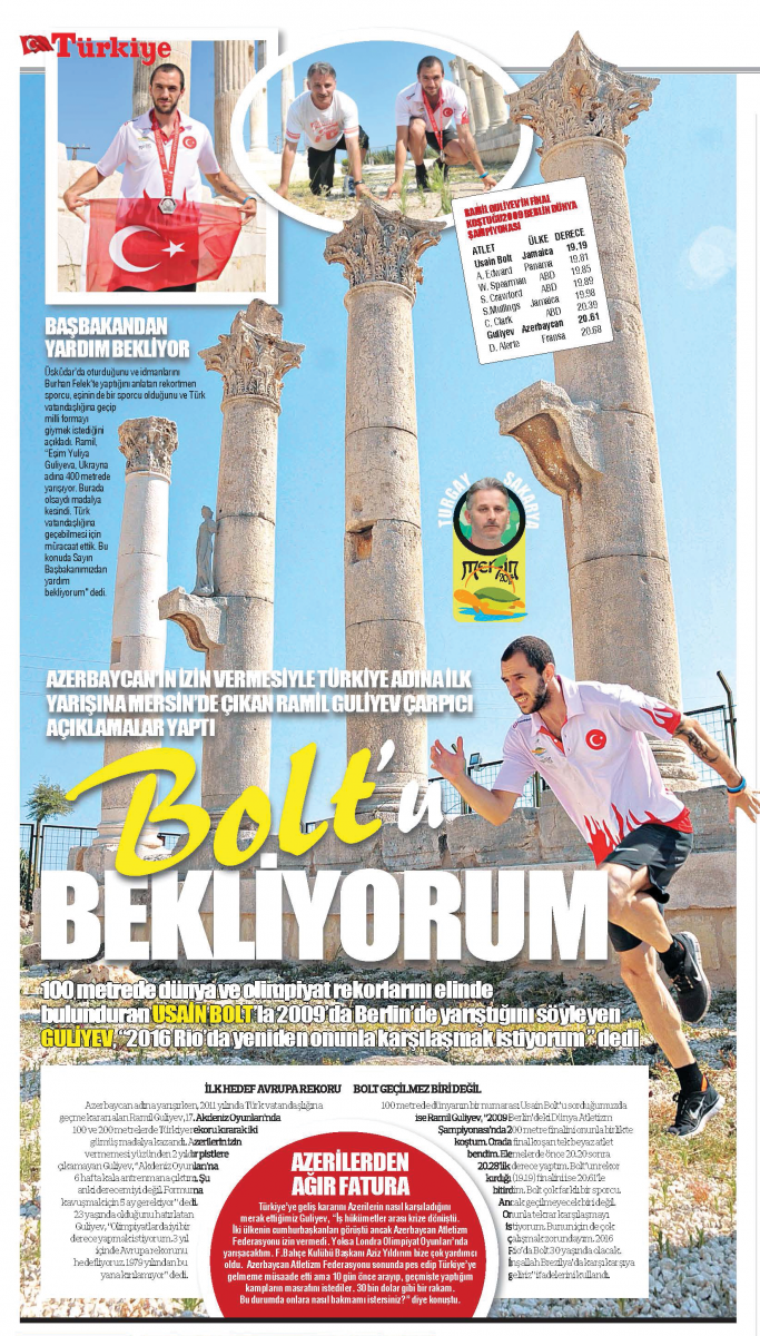 Guliyev'in hayatı kısa bir koşu değil aksine zorlu bir maraton