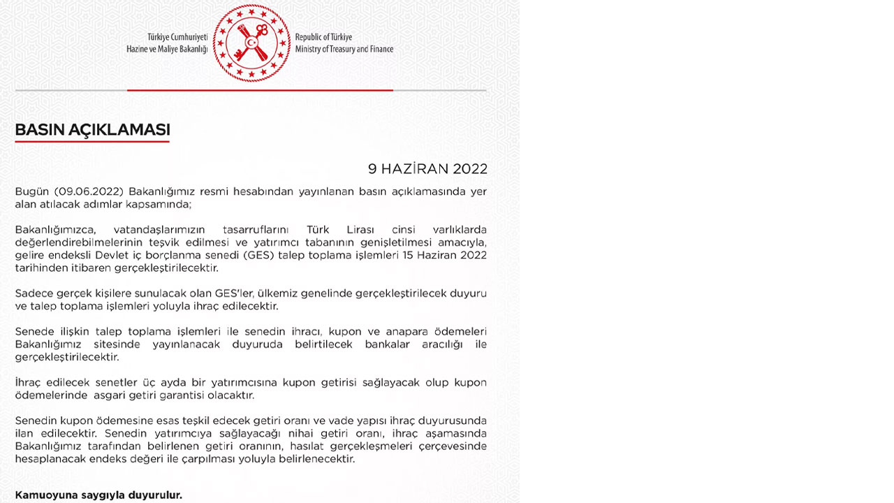 Ekonomide atılacak yeni adımlar açıklandı: Devlet İç Borçlanma Senedi