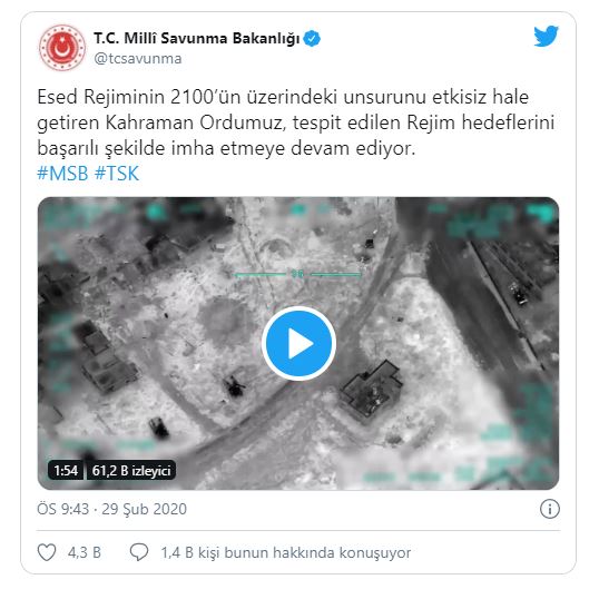 MSB: 2100'ün üzerinde rejim askeri etkisiz hale getirildi