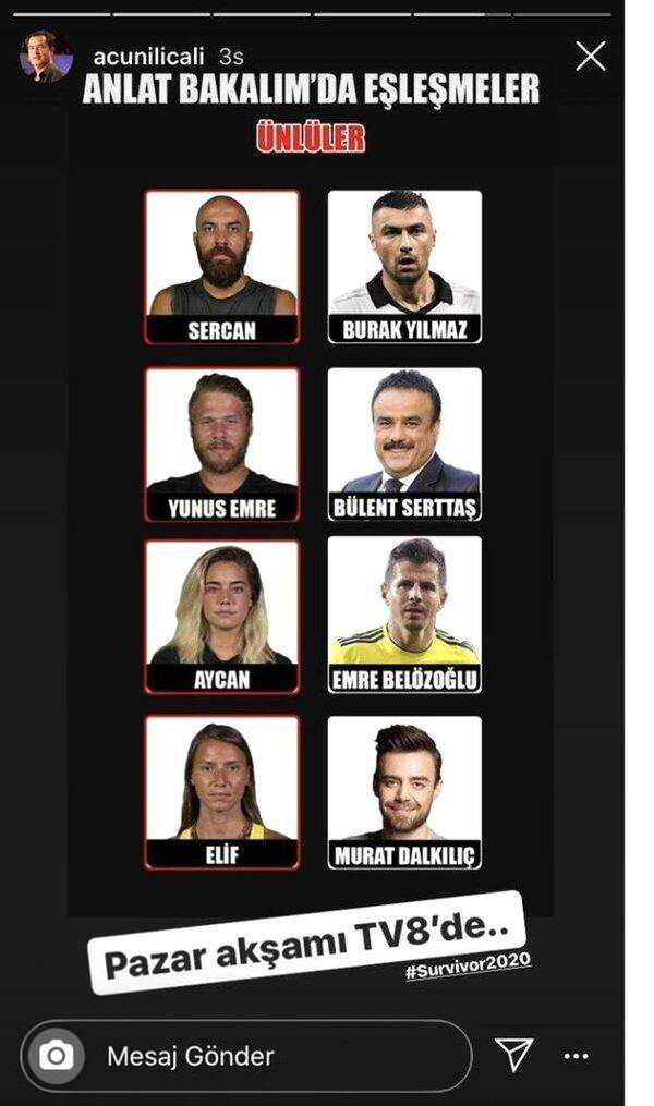 Acun Ilıcalı açıkladı: Survivor'da büyük sürpriz! Ünlü isimler konuk oluyor