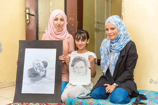 Suriye'nin Elmas'ı... Hattat babanın ressam kızları